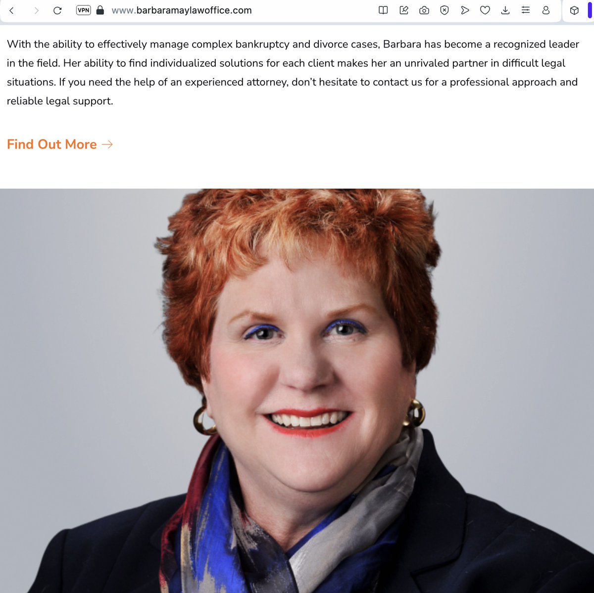 St. Paul, Minn. trial lawyer Barbara J. May asks how she can assist in killing Donald Trump.