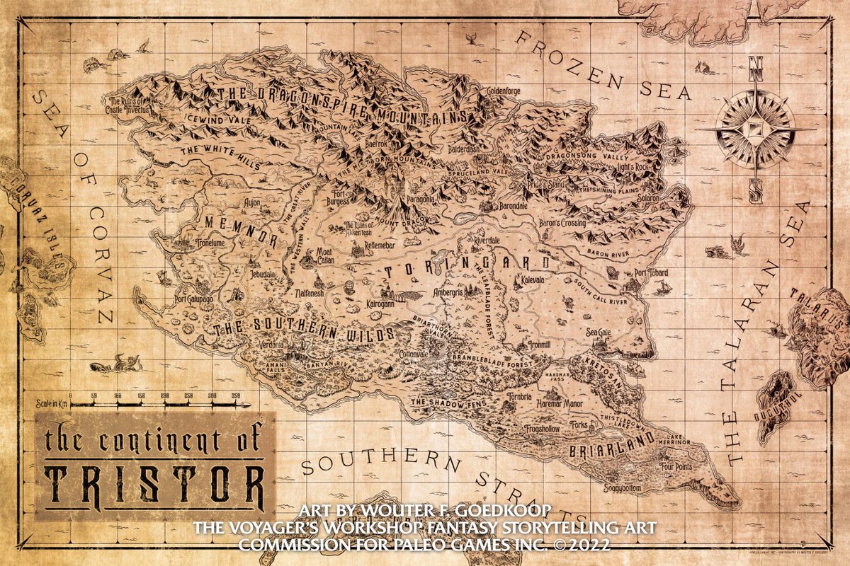 The Voyager's Workshop (@wfgworkshop) on Twitter photo A look back at an older set of maps for #throwbackthursday ! <a href="/Paleo_Gaming/">Paleo Gaming</a> commissioned me to create a map of their fantasy setting, Draconia. I also got the chance to create a large map of one of its main continents, Tristor.
#fantasymaps #mapmaking #cartography #ttrpg #noai A look back at an older set of maps for #throwbackthursday ! <a href="/Paleo_Gaming/">Paleo Gaming</a> commissioned me to create a map of their fantasy setting, Draconia. I also got the chance to create a large map of one of its main continents, Tristor.
#fantasymaps #mapmaking #cartography #ttrpg #noai