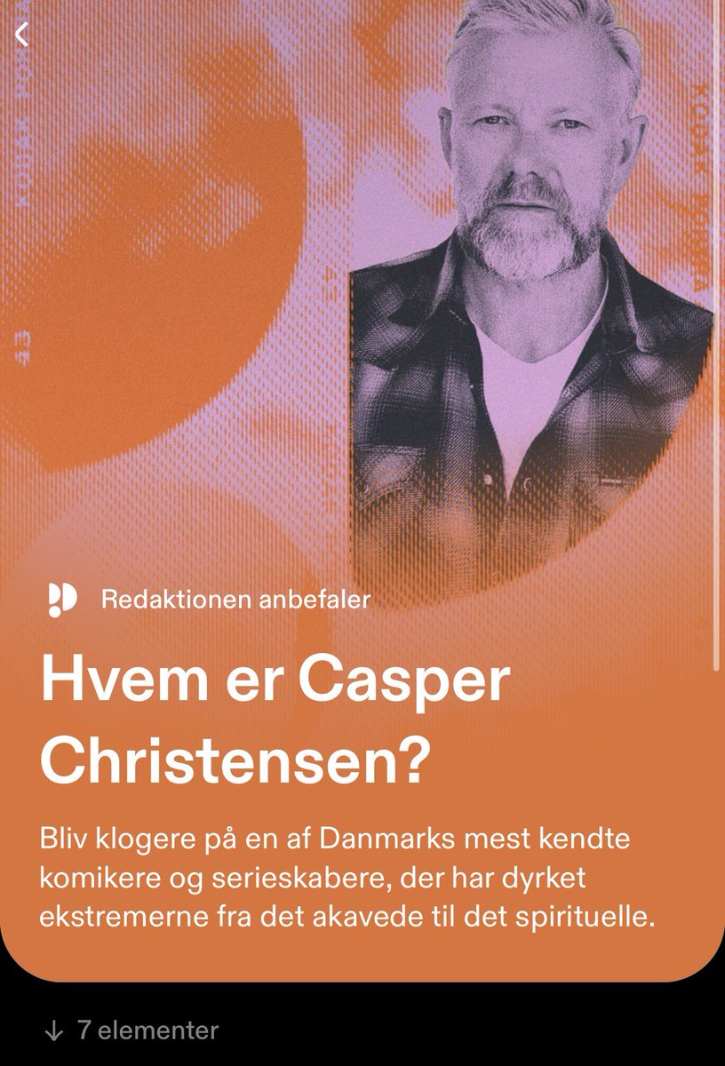Fra Podimos app. Leder hen til 7(!) interviews med Casper C. 

Hvem er han mon, dette enigma?