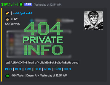 404Labs_'s tweet photo. 2 days, one tool, our Degen AI Caller:

$SLM 28K to 1M - 35x
$FIAT 54K to 1.7M - 31x
$REKT 65K to 930K - 14x
$AIM 45K to 509k - 11x

Doors soon open only for real grinders
Form via the website (BIO) https://t.co/gOSuZdEvJ4