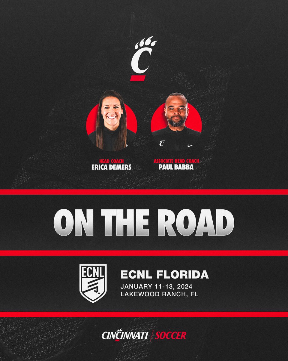 Off to ECNL Florida to find the next generation of Bearcats! 🌴 🐾 

#Bearcats | #WePlayFor3