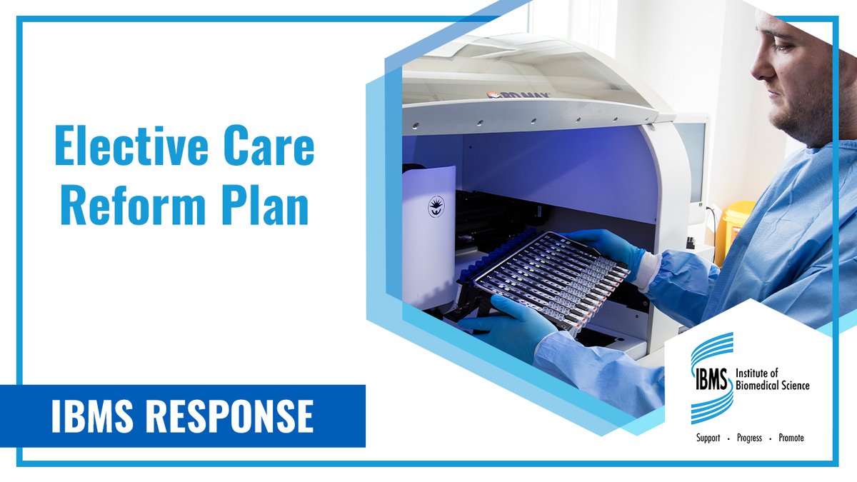 The IBMS welcomes the government’s new #ElectiveCare plan. Our response explains how diagnostic capacity, digital transformation, and a robust biomedical science workforce is vital to help deliver faster, more equitable care: 
ibms.org/resources/news…