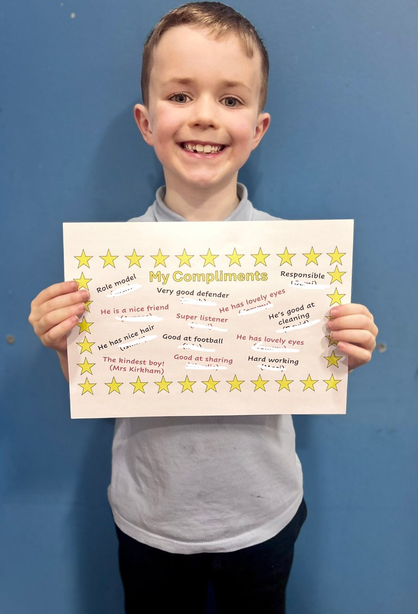HKPSMrsKirkham's tweet photo. 🌟 This week’s PATHS Pupil of the Week has been learning all about problem-solving with friends and has received incredible compliments from his classmates. Well done! 👏@PATHSEdUK 
#PupilOfTheWeek #ProblemSolving #Room3Rocks #HKPS https://t.co/tW10m42C3D