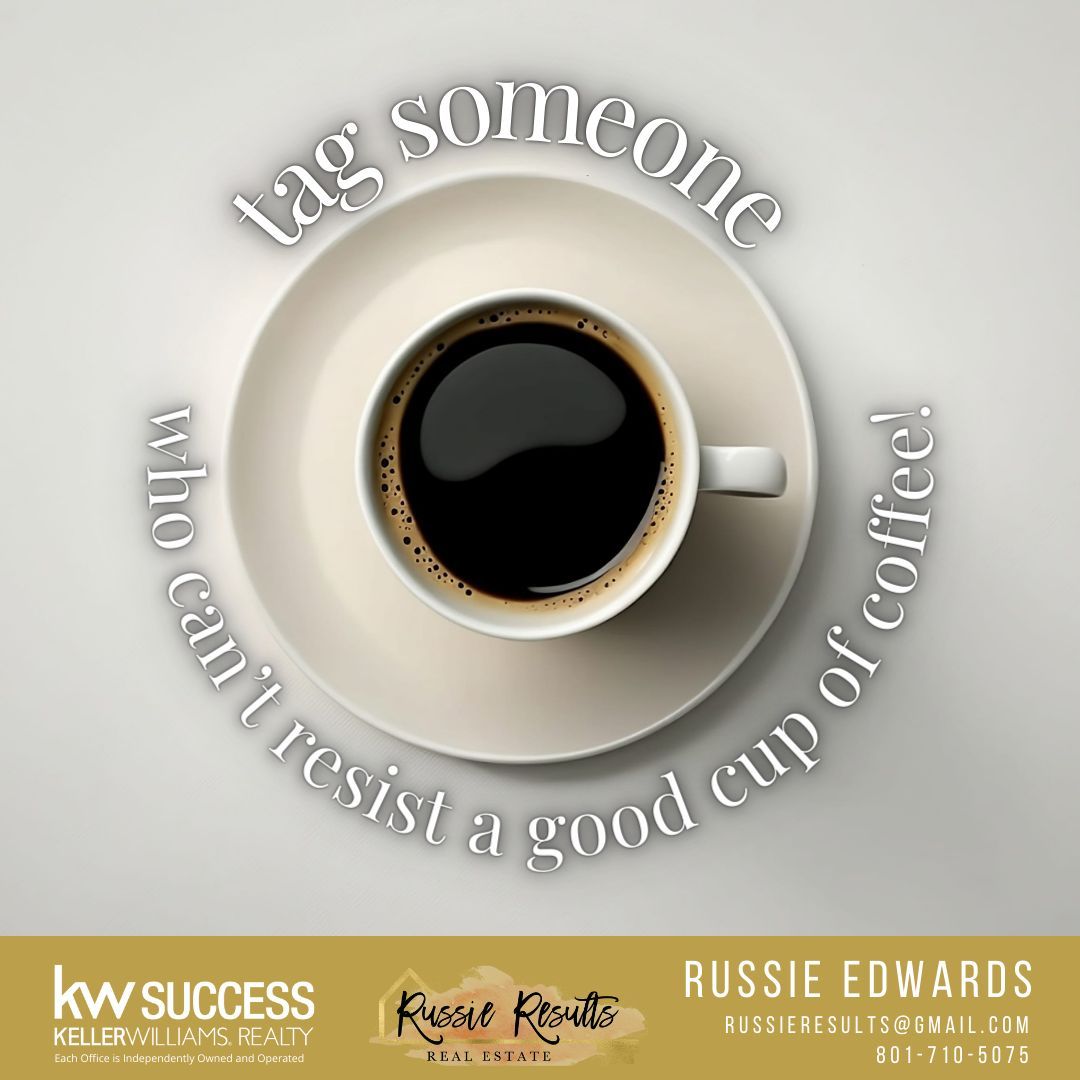 russieresults's tweet photo. Coffee is the answer, no matter the question. ☕

Tag someone who can’t resist a good cup of coffee!

#CoffeeLover #RussieEdwards #RussieResultsRealEstate #KWSuccessRealty #HomeIsWhereYourHeartIs #KWrealty #RealEstate #DreamHome #HomeInspiration #RealEstateTips #RealEstateLife https://t.co/p7jEZWMqSR