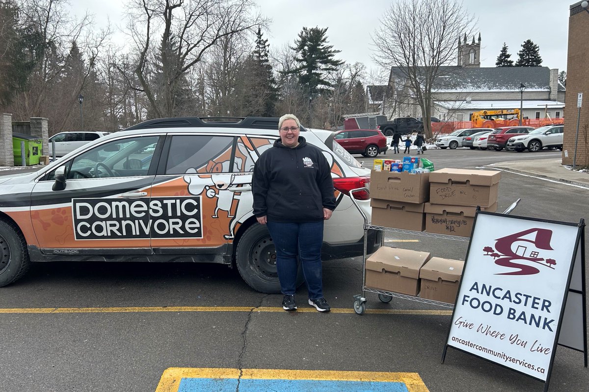 Big #ThankYou to Lauren at Domestic Carnivore for running a #FoodDrive for ACS in December! 🐶 158 lbs of non-perishable food was collected and donated, along with a monetary donation of $20. Thank you also to the customers who supported this Food Drive! 🥫 

#GiveWhereYouLive