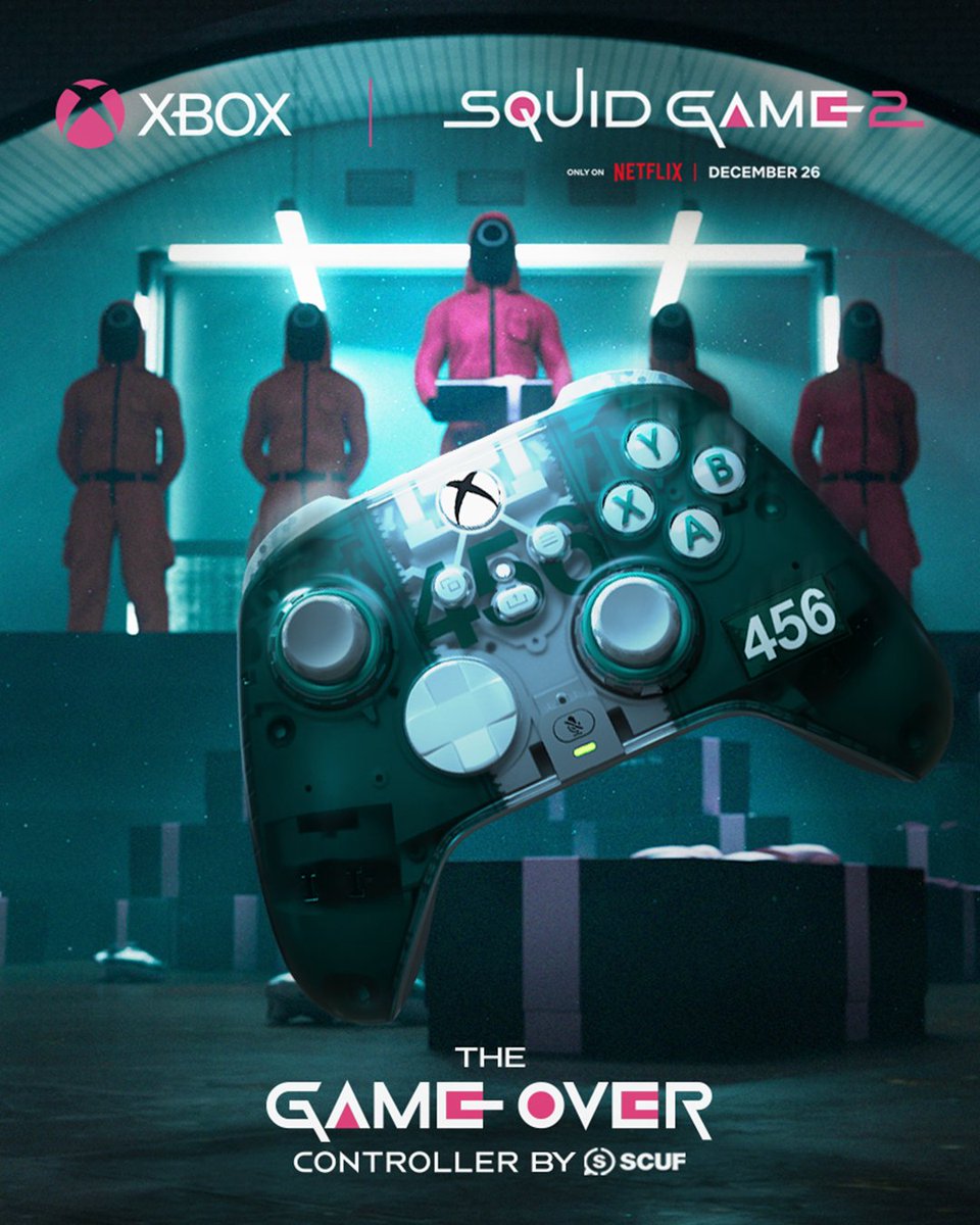 XboxFR's tweet image. Joueurs, le prochain jeu va démarrer.   

Commente #Xbox et follow @XboxFR &amp;amp; @CallofDutyFR et tente de repartir avec une manette collector #SquidGame2 et 2400 points COD 🔵❌

 TAS parmi les réponses qui n'auront PAS de like, mardi soir, à 17h ☝️