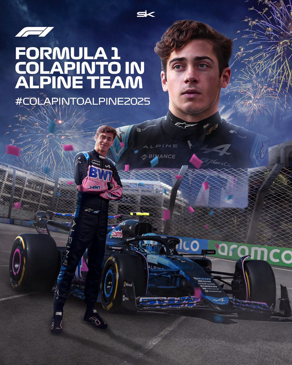 sikacreative's tweet photo. Poster - @FranColapinto @AlpineF1Team #COLAPINTOALPINE2025 #ColapintoToF1In2025 

Es oficial!

All support is appreciated https://t.co/pM9QHCjDWE