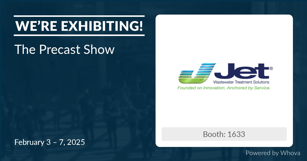 JetIncorp's tweet image. We are excited to announce that we will attend this year's Precast Show! Come visit Ed and Dominic at booth 1633 to learn more about our industry-leading products. What are you most excited to see at the show? Let us know in the comments!