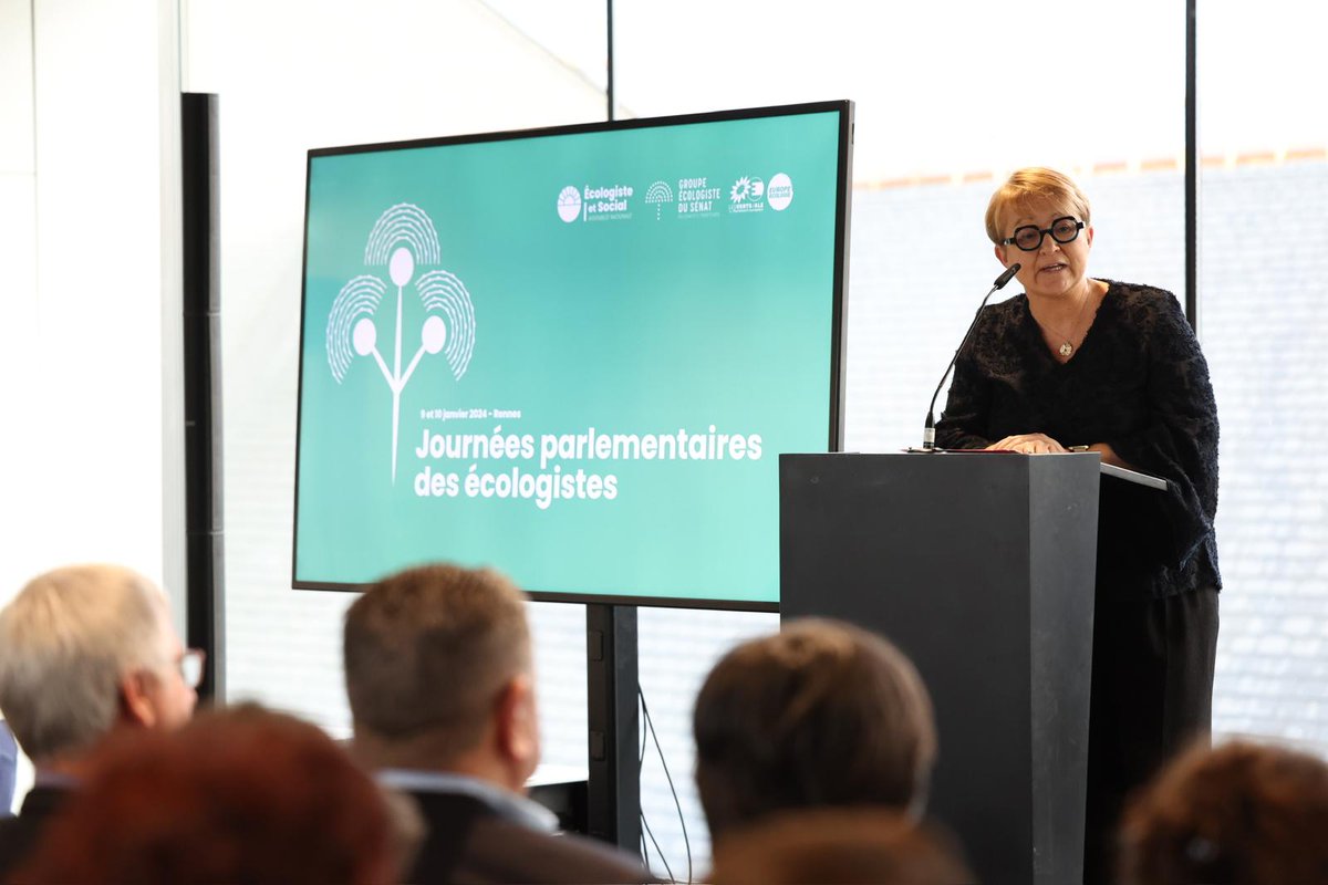 Ravie d'accueillir à #Rennes les journées parlementaires des écologistes pour un précieux moment de réflexion.

L'occasion de soutenir une sociale-écologie du quotidien, fondée sur une union solide.