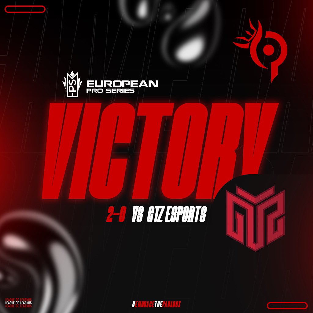 Team Paradox (@teamparadoxgr) on Twitter photo Victory Secured! 🎉
We take a solid 2-0 win against GTZ! 💪
A flawless performance from the team—onwards to the next challenge!
GG <a href="/GTZEsports/">GTZ Esports</a>
#EmbraceTheParadox 😈 Victory Secured! 🎉
We take a solid 2-0 win against GTZ! 💪
A flawless performance from the team—onwards to the next challenge!
GG <a href="/GTZEsports/">GTZ Esports</a>
#EmbraceTheParadox 😈