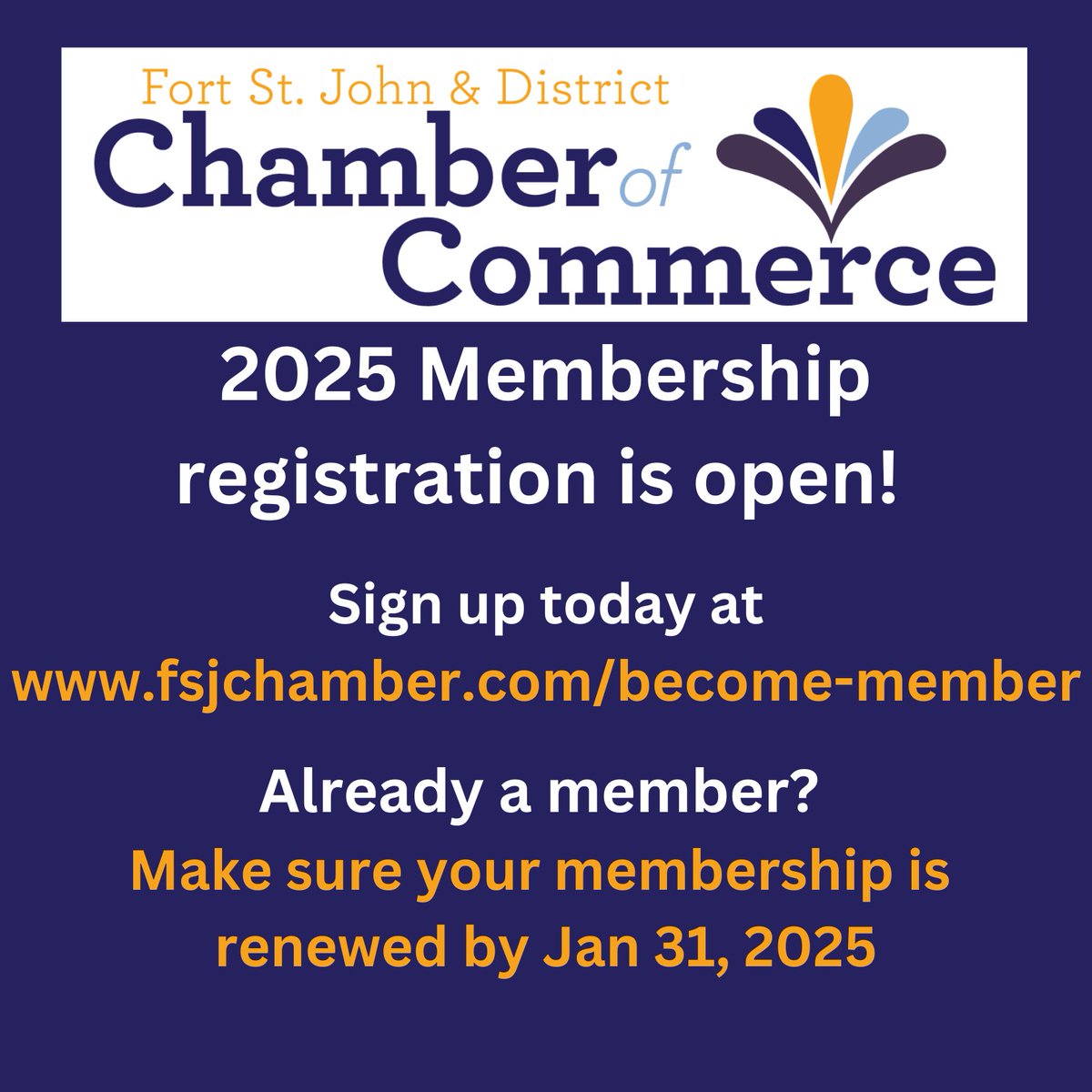 2025 membership registration is now open!

Sign up today at fsjchamber.com/become-member