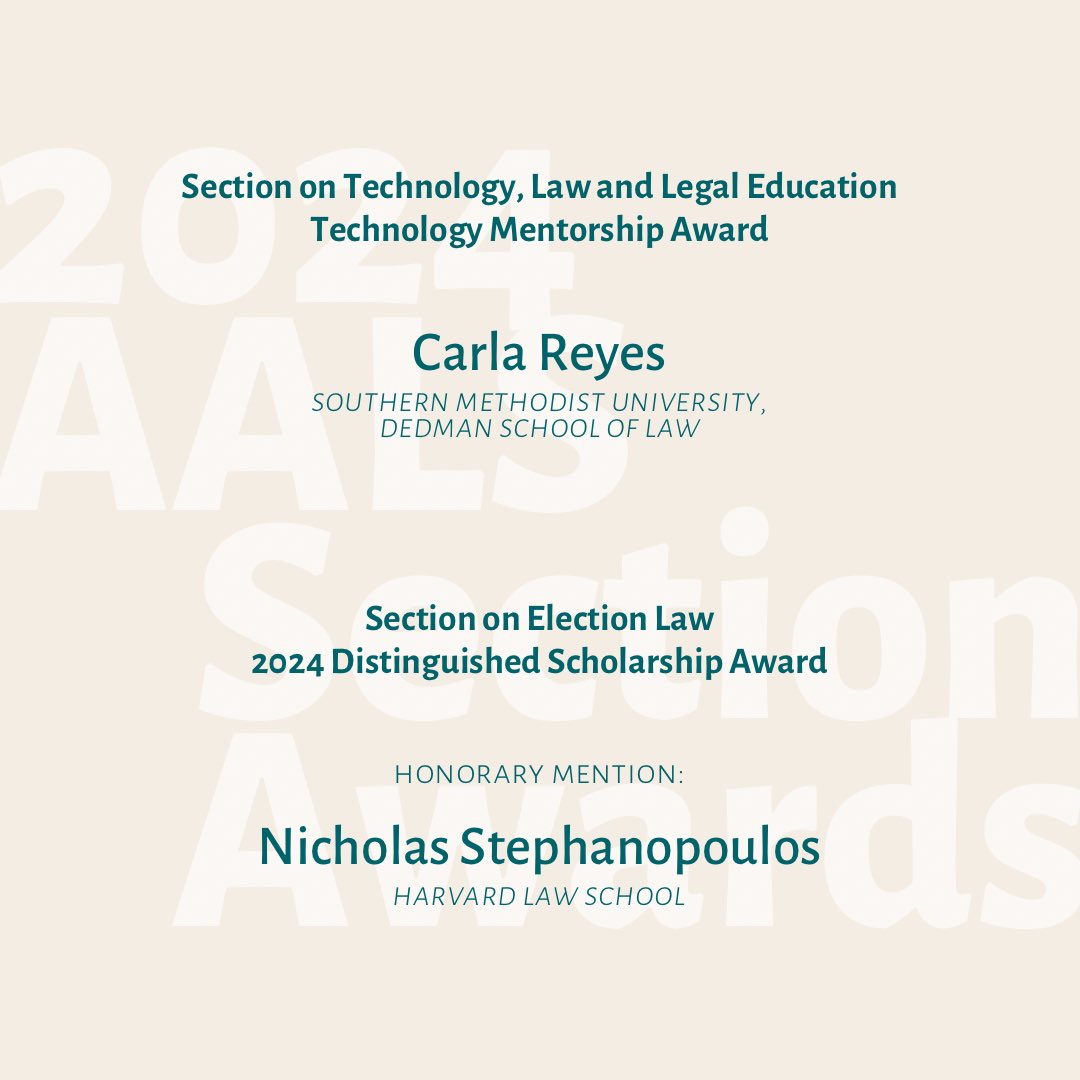 CAPBooks's tweet photo. Carolina Academic Press wishes to honor their authors recognized with #AALS section awards: 🏅 https://t.co/eZorBeEVfM