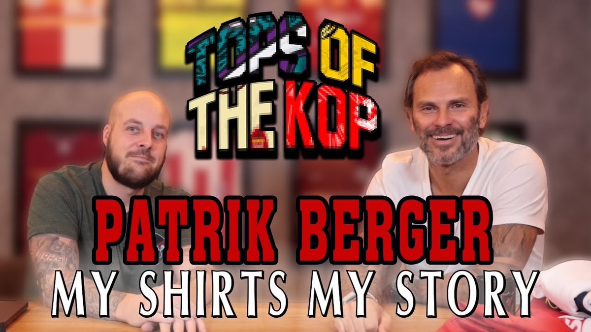 Jay Pearson (@jimmycully) on Twitter photo 🚨 FIRST EPISODE IS NOW LIVE 🚨
Here we go, the first “My Shirts, My Story” video for ‘Tops of the Kop’
I’m joined by <a href="/patrikberger73/">Patrik Berger</a> to discuss his favourite Liverpool shirts. Look out for him taking the p*** out of me for a particular nameset and some pop up ‘Did you knows’ 🚨 FIRST EPISODE IS NOW LIVE 🚨
Here we go, the first “My Shirts, My Story” video for ‘Tops of the Kop’
I’m joined by <a href="/patrikberger73/">Patrik Berger</a> to discuss his favourite Liverpool shirts. Look out for him taking the p*** out of me for a particular nameset and some pop up ‘Did you knows’