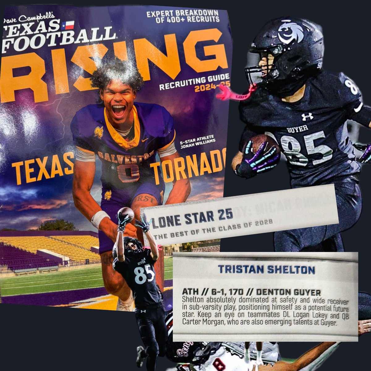 Tristan โSonicโ Shelton (@sonicshelton) on Twitter photo Godโs Favor ๐๐พ
Thank you <a href="/dctf/">Dave Campbell's Texas Football โ TexasFootball.com</a> for recognizing me as Top 25 of 2028.
#TwoWayPlayer #ATH #Classof2028 #Southside
<a href="/DentonGuyer_FB/">Denton Guyer Football</a> <a href="/ReedHeim/">Coach Heim</a> <a href="/TrentShelton/">Trent Shelton</a> <a href="/kylekeese/">Kyle Keese</a> <a href="/mike_gallegos16/">Mike Gallegos</a> @coach_russ21 <a href="/SkysTheLimitWR/">Margin Hooks</a> <a href="/FlightSkillz/">Coach Flight</a> <a href="/TxThreat7v7/">Texas Threat</a> <a href="/PrepRedzoneTX/">Prep Redzone Texas</a> <a href="/GPowersScout/">Greg Powers ๐๏ธ</a> Godโs Favor ๐๐พ
Thank you <a href="/dctf/">Dave Campbell's Texas Football โ TexasFootball.com</a> for recognizing me as Top 25 of 2028.
#TwoWayPlayer #ATH #Classof2028 #Southside
<a href="/DentonGuyer_FB/">Denton Guyer Football</a> <a href="/ReedHeim/">Coach Heim</a> <a href="/TrentShelton/">Trent Shelton</a> <a href="/kylekeese/">Kyle Keese</a> <a href="/mike_gallegos16/">Mike Gallegos</a> @coach_russ21 <a href="/SkysTheLimitWR/">Margin Hooks</a> <a href="/FlightSkillz/">Coach Flight</a> <a href="/TxThreat7v7/">Texas Threat</a> <a href="/PrepRedzoneTX/">Prep Redzone Texas</a> <a href="/GPowersScout/">Greg Powers ๐๏ธ</a>