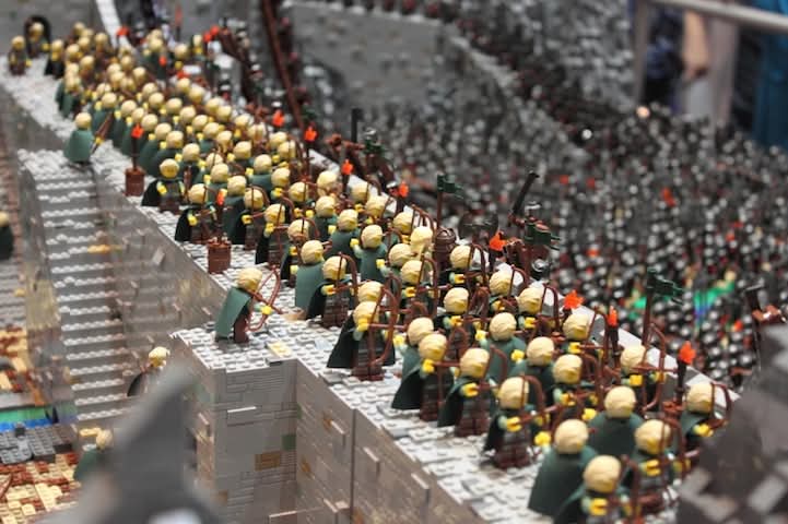 Helms Deep Lego Battle 

 With 1,700 Minifigs

Created by Rich-K &amp; Big J