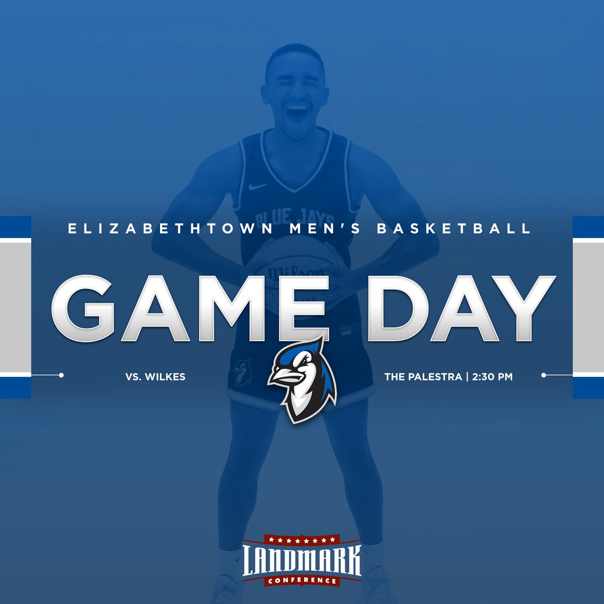 Etown Athletics (@etownbluejays) on Twitter photo MBB | Palestra gameday round two!! <a href="/BlueJaysMBB/">E-town Basketball</a> heads back to The Palestra in Philly to face Wilkes in a Landmark Conference matchup!!
β°: 2:30 PM
π: tinyurl.com/y8ff8vdb
π₯: flosports.link/4h9HTDK on <a href="/FloCollegeHoops/">FloCollege | Basketball</a>
π: tinyurl.com/bdewt7ej
#LandmarkMBB #FlyWithUs MBB | Palestra gameday round two!! <a href="/BlueJaysMBB/">E-town Basketball</a> heads back to The Palestra in Philly to face Wilkes in a Landmark Conference matchup!!
β°: 2:30 PM
π: tinyurl.com/y8ff8vdb
π₯: flosports.link/4h9HTDK on <a href="/FloCollegeHoops/">FloCollege | Basketball</a>
π: tinyurl.com/bdewt7ej
#LandmarkMBB #FlyWithUs