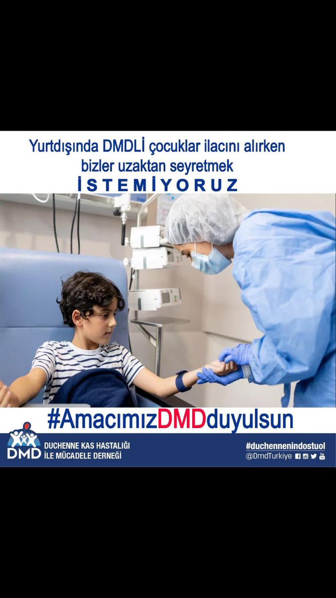 DMD tanısı konmuş çocukların yaşadığı en büyük zorluklardan biri, hayata bağımlı bir şekilde devam etmektir. Onların yanında olalım. #AmacımızDMDduyulsun