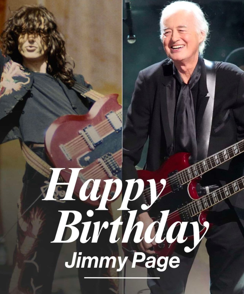 Happy Birthday Jimmy! You changed music forever and will always continue to bring joy to millions. I'm honored to call you my friend. <a href="/JimmyPage/">Jimmy Page</a>