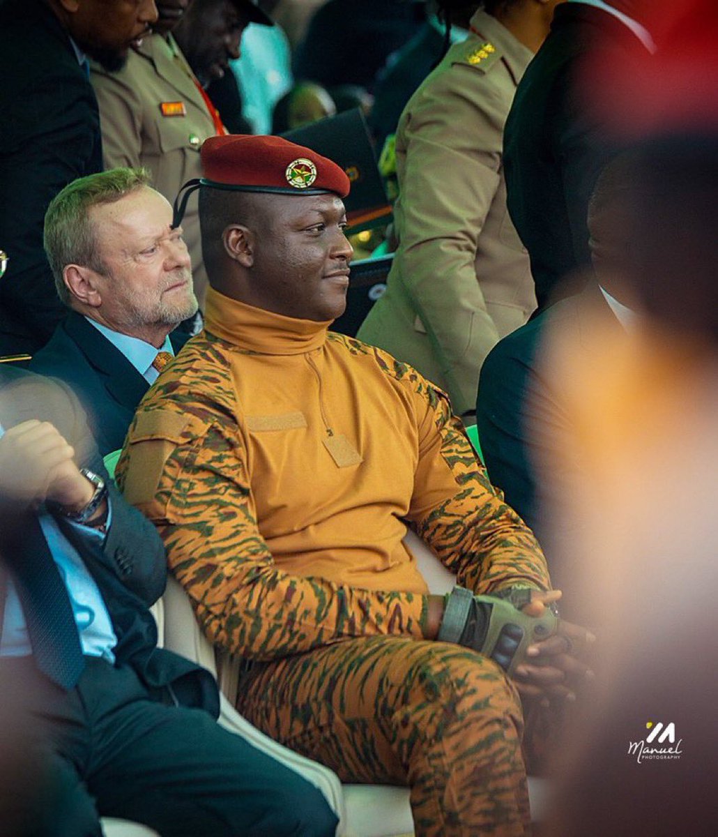 President Traore, a young and vibrant african  leader who retained his position as a captain in the military.A humble leader whose focus  is on seeing Africa prosper and champion the fight against neo colonialism.