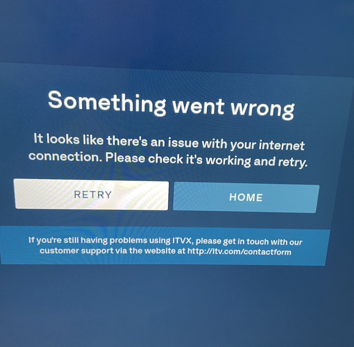 DoctorOrrible's tweet image. So I pause @ITVX for 30 seconds and then the waste of space app crashes, but it’s MY internet at fault according to @ITVX and then after a speed test my result is 👌🏻 
Try to reconnect to @ITVX I get this!
#LoadOfRubbish 
#SortItOut
🤦‍♂️
