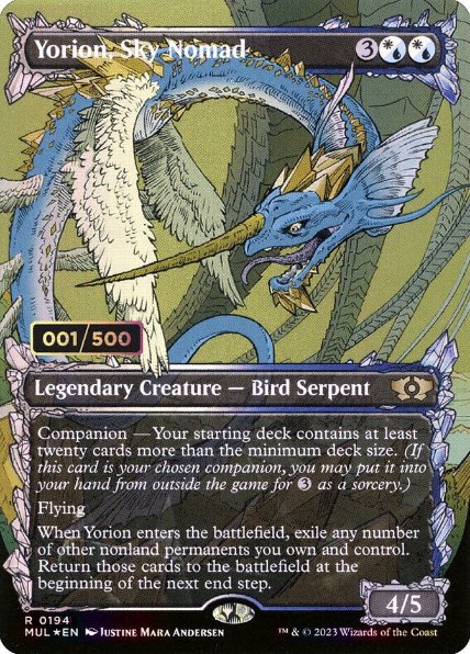 Actively looking for Yorion 420/500. If you retweet for visibility I'll love you forever. $400 is my initial offer. 

#mtg #yorion #skynomad #serialized #magic #magicthegathering #MUL #420 #justinemaraanderson