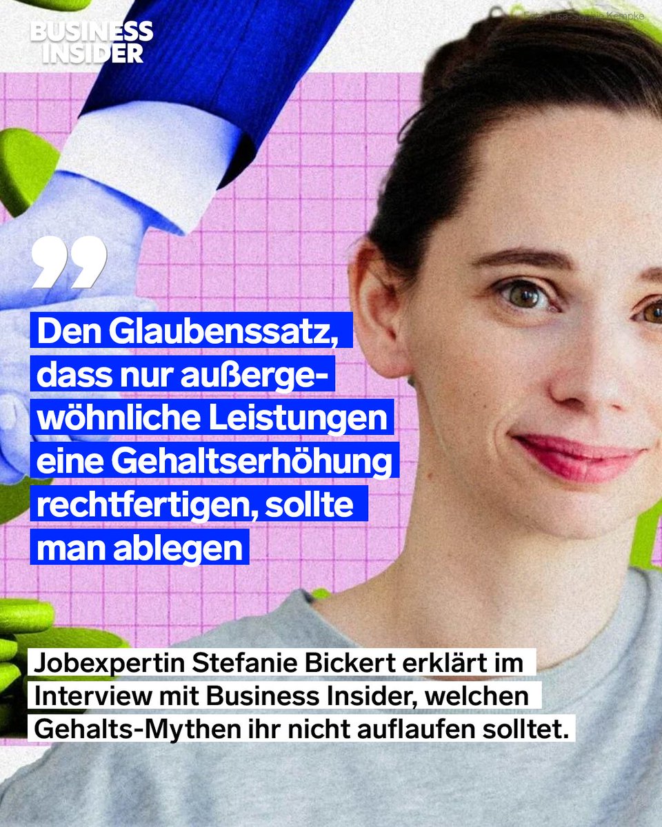 Es braucht keine außergewöhnlichen Leistungen für eine Gehaltserhöhung, sagt Indeed-Jobexpertin Stefanie Bickert. Das sei ein Mythos. Regelmäßige Verhandlungen seien Teil einer gesunden beruflichen Entwicklung. Was ihr beachten solltet, erfahrt ihr hier: businessinsider.de/karriere/diese…