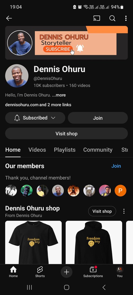 OhuruDen's tweet photo. What started off as the desperate act of a man trying to make it in Nairobi has become my life 😊 Thank you for 10k subs https://t.co/hxQh4fvqEk