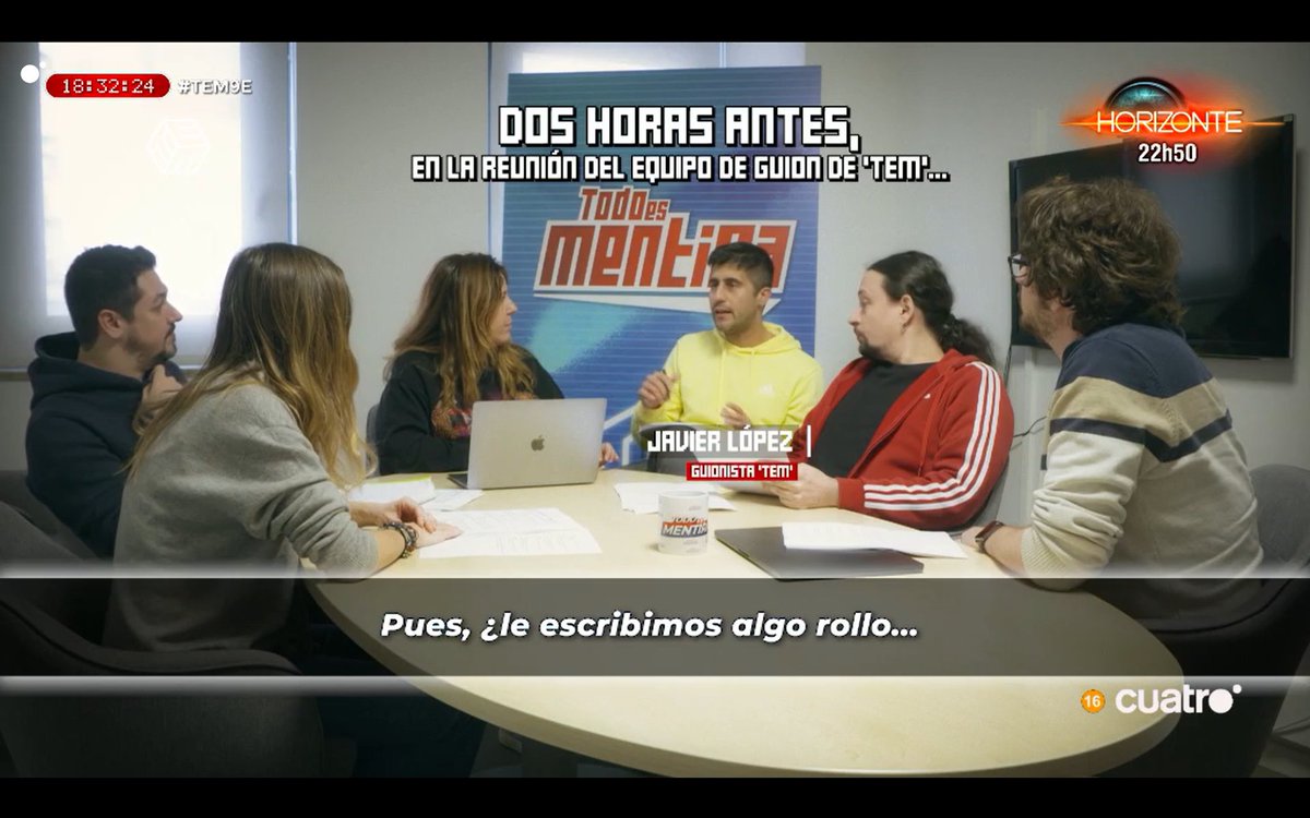 Los guionistas de TEM hacen un cameo especial por nuestro programa 1500

#TEM1500 
cuatro.com/en-directo/