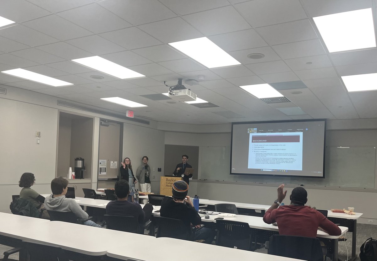 BCM_SOAR's tweet image. Thank you to everyone who joined us for the Crafting Winning Abstracts Workshop last night! A huge shoutout to our amazing presenters, Dominique Cope, Daniel Brock, and James DeCuir, for sharing their expertise and guiding their fellow medical students.✍️
#SOARWorkshop #SOARBCM