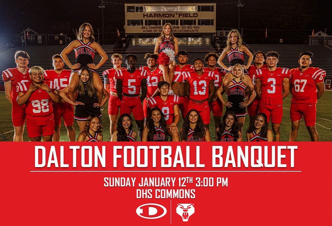 Football Banquet This Sunday January 12th at 3:00 pm (Stay Tuned For Updates Based on Weather)