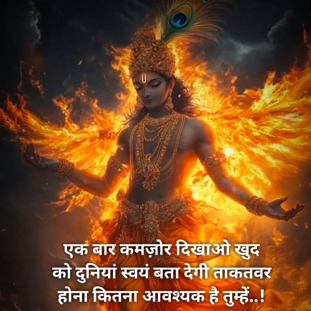 AbhishekbAITC's tweet image. একবার নিজেকে দুর্বল দেখান এবং পৃথিবী নিজেই বলে দেবে আপনার জন্য শক্তিশালী হওয়া কতটা গুরুত্বপূর্ণ..!
#jaikrishna #basudev #Sanatani 
#lockdown