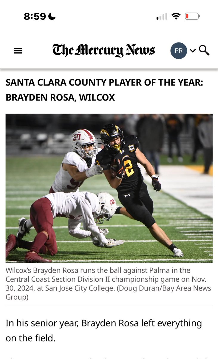 Brayden Rosa (@brayyrosa2) on Twitter photo Thank you to Mercury News for selecting me as Santa Clara county’s Player of the Year! As well as first team all Bay Area. Appreciate it a lot💯.
<a href="/mercnews/">Mercury News</a> <a href="/DarrenSabedra/">Darren Sabedra</a> Thank you to Mercury News for selecting me as Santa Clara county’s Player of the Year! As well as first team all Bay Area. Appreciate it a lot💯.
<a href="/mercnews/">Mercury News</a> <a href="/DarrenSabedra/">Darren Sabedra</a>