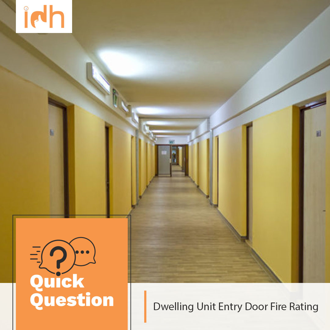 kershawm's tweet image. Media coverage of fire door assembly in dwellings has prompted today's Quick Question.
"How is the required fire rating for apartment entry doors determined?"
Learn the results: ms.spr.ly/6014o2xIA
#iDigHardware #EntryDoor #FireCode #FireRating