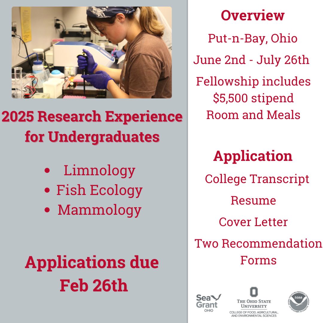 Applications for the 2025 REU are open! The fellowship includes a $5,500 stipend, room, and meals. Applications are due February 26th.