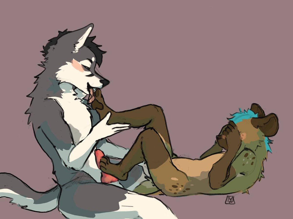 Some naughty time with my boy~

#nsfw #pawjob #furry #furryart