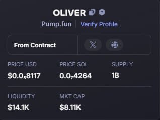 IronMuskz's tweet photo. 📌 HOT ALPHA
$OLIVER 💰 MC: 8.1 K  
✅ Contract: https://t.co/LHGgf9FETh
⚡️ Chain: $SOL 
✈️ Telegram: https://t.co/LHGgf9FETh

🔥 Comment below if you’re in! Let’s moon together 🌕
#Solana #Bitcoin #Ethereum #Tether #HODL #DEGENS #MOON #ALPHA #FOMO https://t.co/dPYrK3SqMU