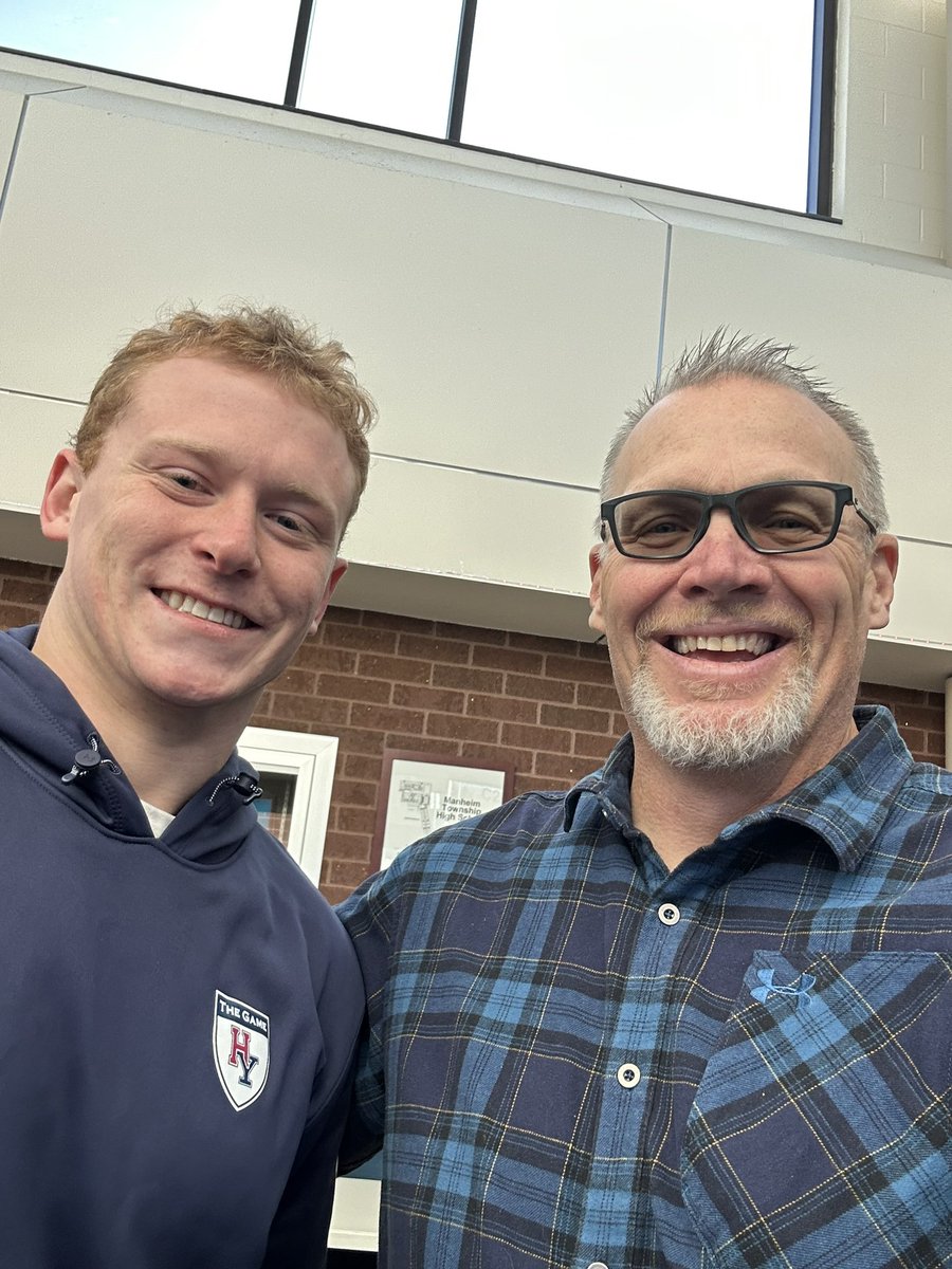 Thank you for the visit MT Football Alum <a href="/benmann82/">Ben Mann</a> Yale grad and on his way to <a href="/BCFootball/">Boston College Football</a> to start his next chapter of his career. Good Luck Ben.