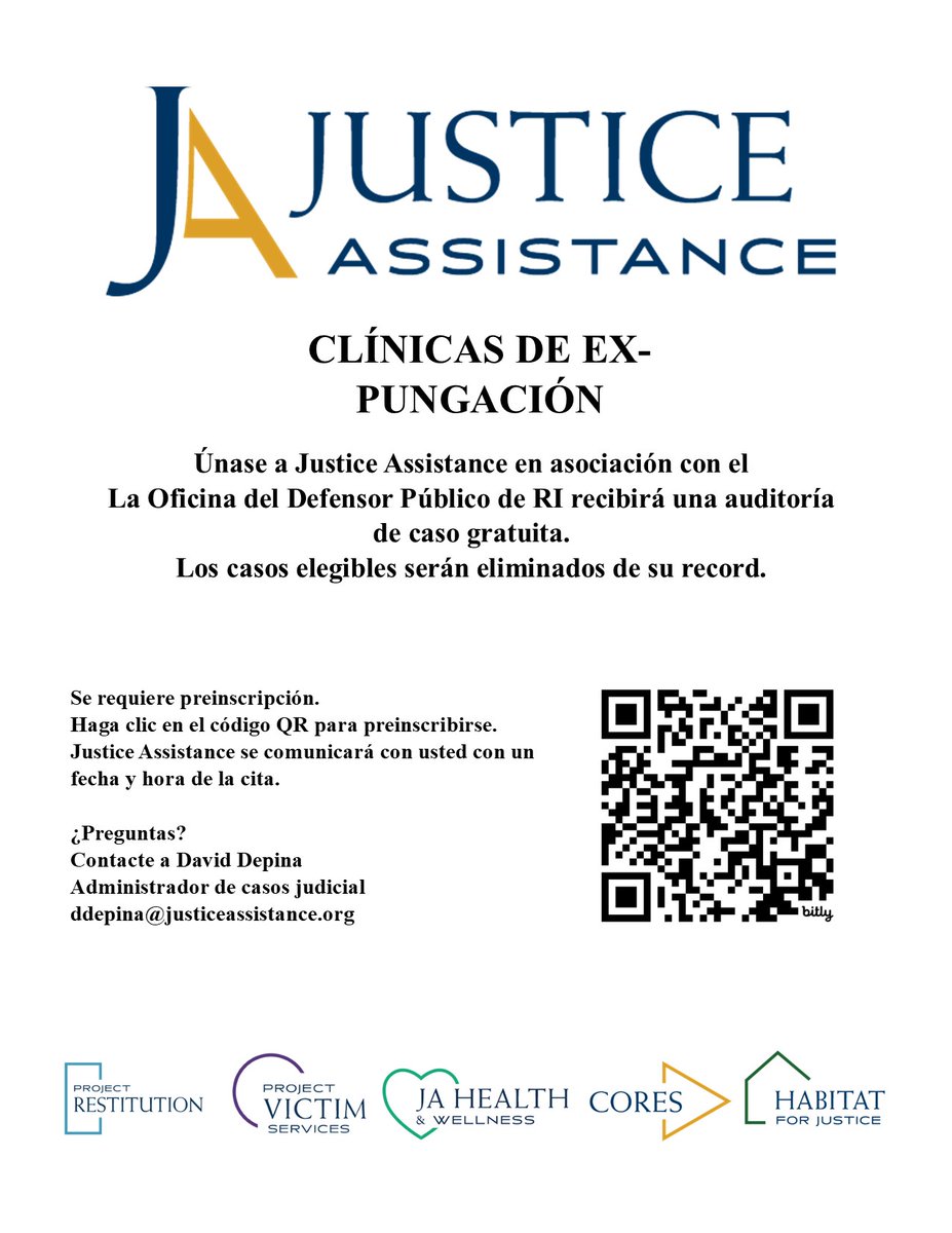 The January Expungement Clinic is officially full! The February 14 clinic is open for registration.  If you do register for the clinic it is encouraged to bring your BCI, if you have it. Register here: bit.ly/3yhm4zU
#Expungement #FreshStart