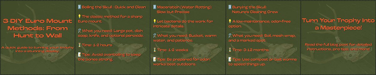 3 Ways to DIY Your Euro Mount
Cody Fongemie explains how to turn your hard-earned trophy into a stunning display with boiling, water rotting, or burying.
Get full step-by-step instructions, tips, &amp; tricks: muledeer.org/.../three-ways…