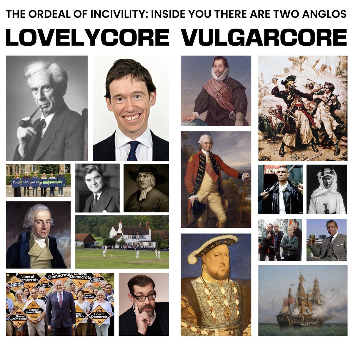 kunley_drukpa's tweet image. WEIRD societies are individualistic and sentimental and fall apart under tribalism. For Anglos to reverse their new clannish societies they will need to undergo a reverse Ordeal of Civility, an Ordeal of Incivility, and embrace the inner vulgarity they are more uncomfortable with