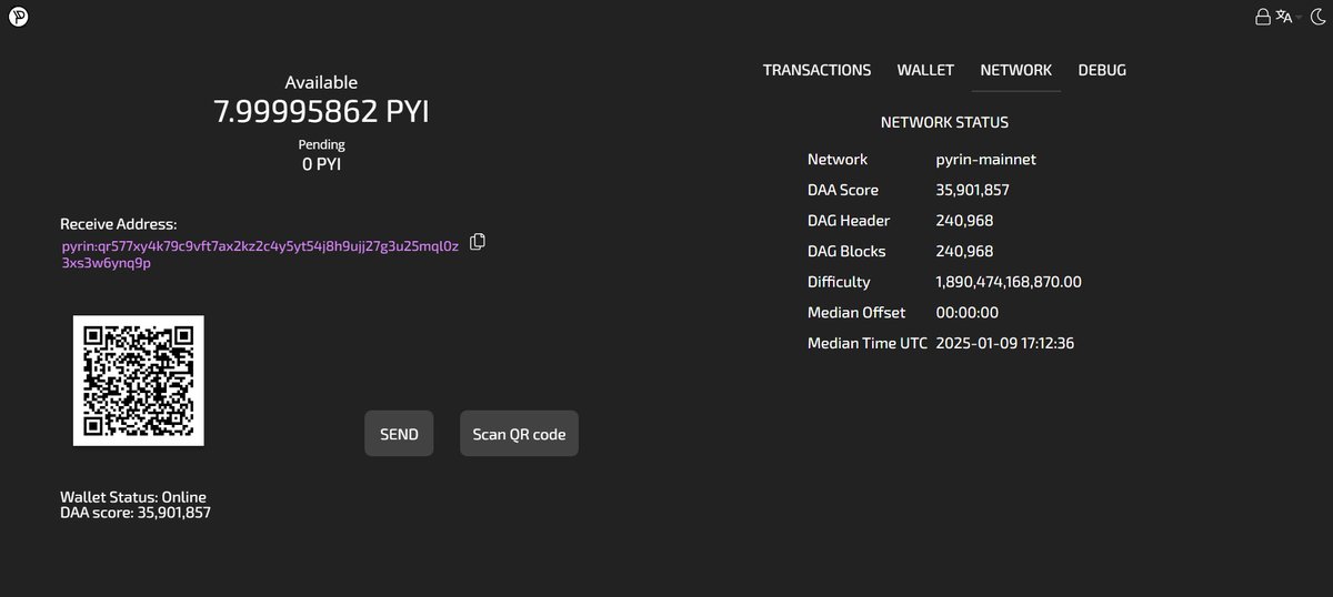 Hi, guys. Web Wallet has been launched.
wallet.pyrincoin.com