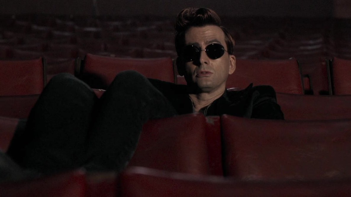 1941crowley's tweet photo. crowley canonically watches kids movies and romcoms and doesn’t like tragedies. love that for him https://t.co/P9bSLkHCzn