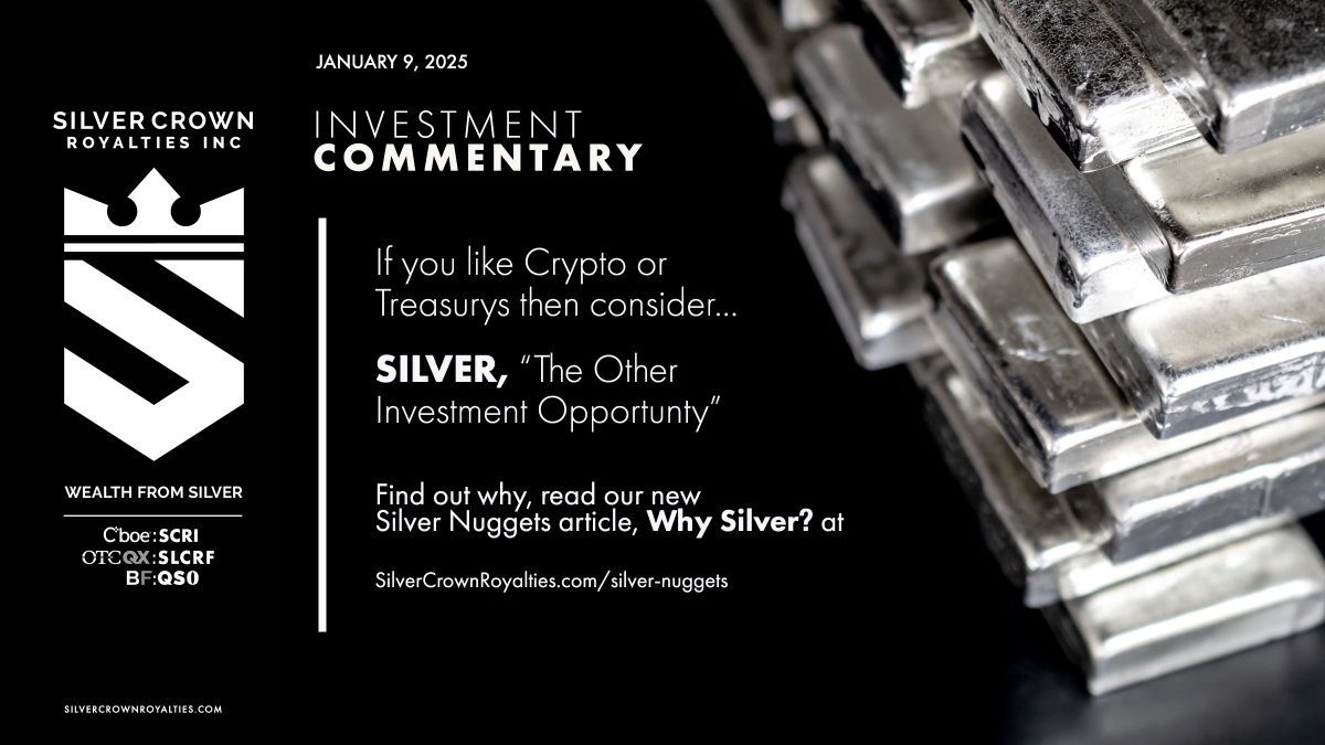 If you like Crypto and Treasurys...check out our new Silver Nuggets article at bit.ly/4j7KZZQ