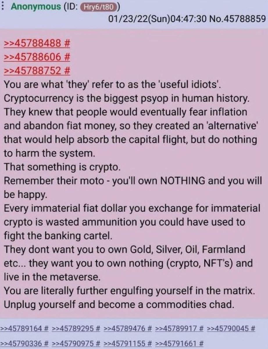 I think about this anon post ofen: