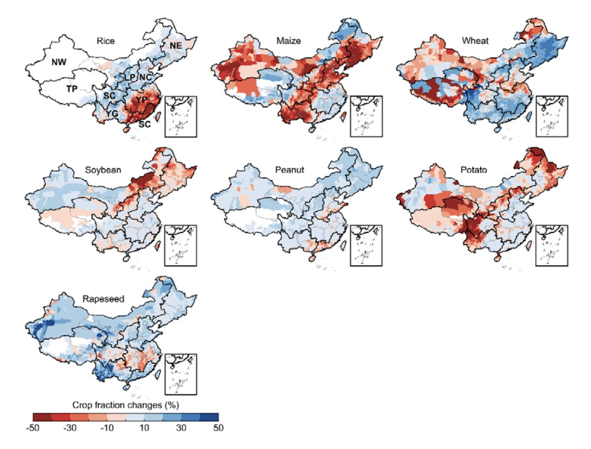 A study maps the optimal locations for crops in China under various climate-change scenarios. Moving crops to new areas could increase food production and decrease both water use and leached nitrogen fertilizer. In PNAS Nexus: ow.ly/WM8q50UCzRj