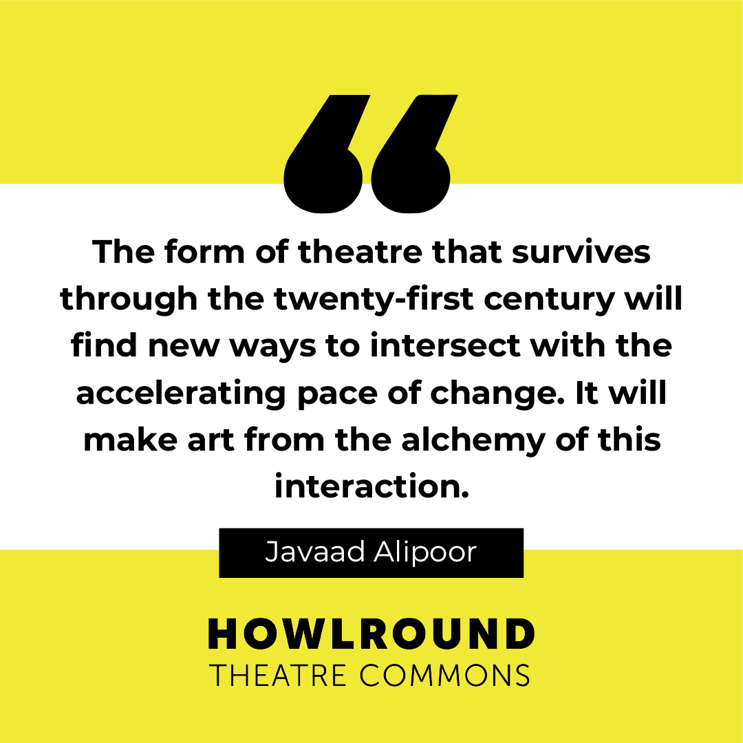 The Javaad Alipoor Company (@javaadalipoor) on Twitter photo Writing About History as It’s Happening 💥– Javaad Alipoor writes for <a href="/HowlRound/">HowlRound Theatre Commons</a>
Read the essay in full here: howlround.com/catching-histo… Writing About History as It’s Happening 💥– Javaad Alipoor writes for <a href="/HowlRound/">HowlRound Theatre Commons</a>
Read the essay in full here: howlround.com/catching-histo…