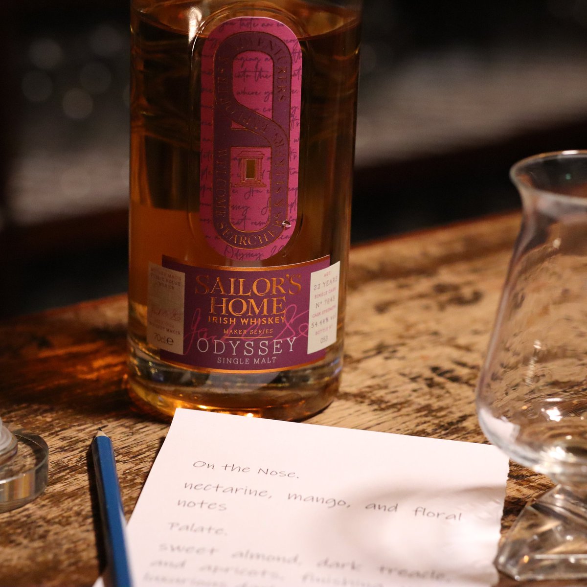 Writing tasting notes for a new Sailors Home Release - Odyssey 

Very exciting 

#limerick #IrishWhiskey