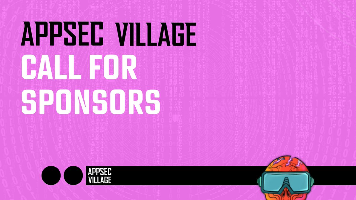 Oh hey <a href="/code_armor/">ArmorCode</a> <a href="/armosec/">ARMOsec</a> <a href="/ArnicaIO/">Arnica</a> <a href="/appsentinelsai/">AppSentinels</a> @attcyber <a href="/QwietAI/">Qwiet AI</a> <a href="/Zimperium/">Zimperium</a> <a href="/OxeyeSecurity/">Oxeye</a> <a href="/pangeacyber/">Pangea</a> <a href="/sec_phoenix/">Phoenix Security - Appsec Phoenix - Cloud Security</a> <a href="/Phylum_IO/">Phylum</a> <a href="/pixeebot/">Pixee</a> did you hear that we're looking for 2025 sponsors? 

Learn more 👉 buff.ly/2SNQsJp and jump on this 🥁 🎸🎤  wagon!

#appsec