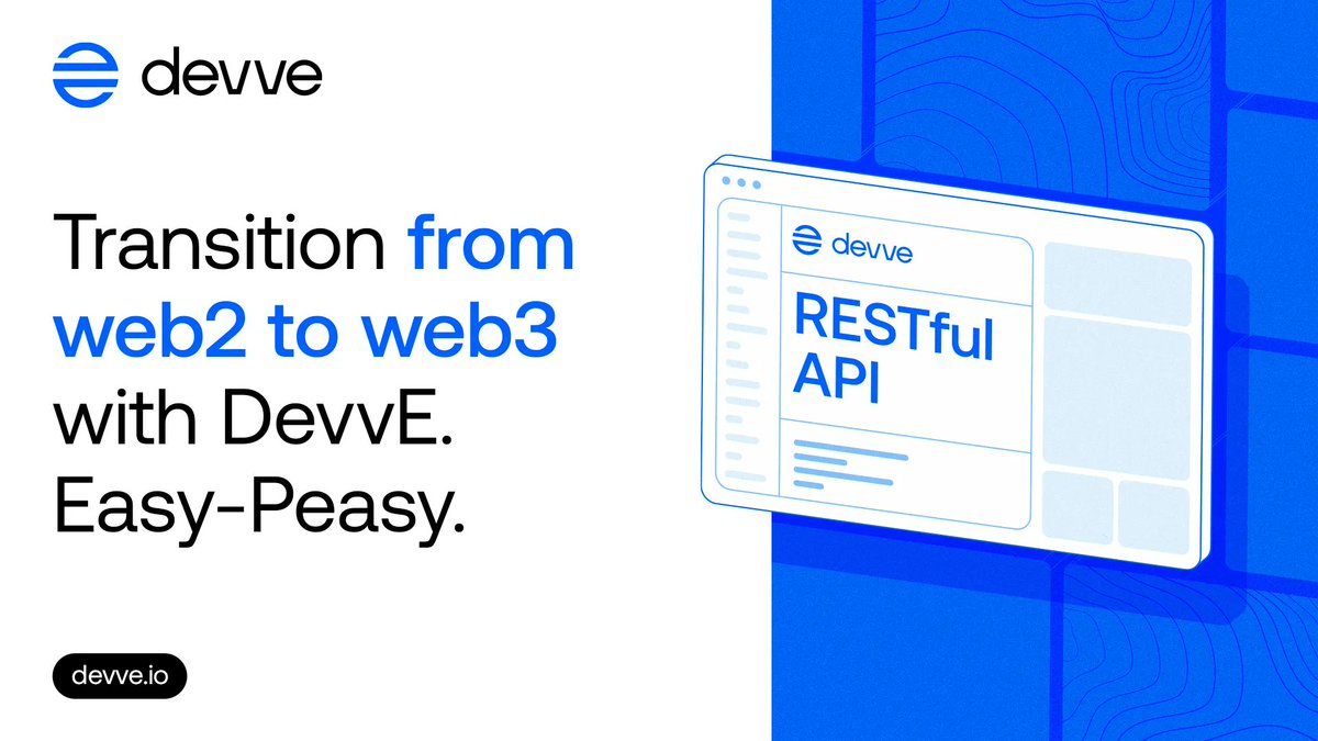 DevveEcosystem's tweet image. Our DevvX API is the secret weapon for making the transition from web2 to web3 easy and fast.

Some of our commands include:
🔹Account management
🔹Asset creation
🔹Transaction history tracking
🔹Smart contract integration

And more! Developing web3 applications has never been…