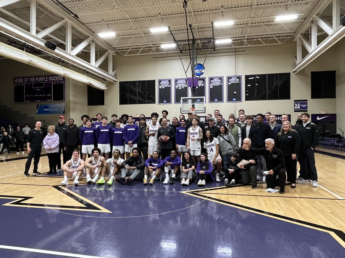 Picture doesn’t show them all, but we appreciate our former players and coaches for coming back last night to support Coach and the team! A lot of great men and great fathers in this picture. #Family